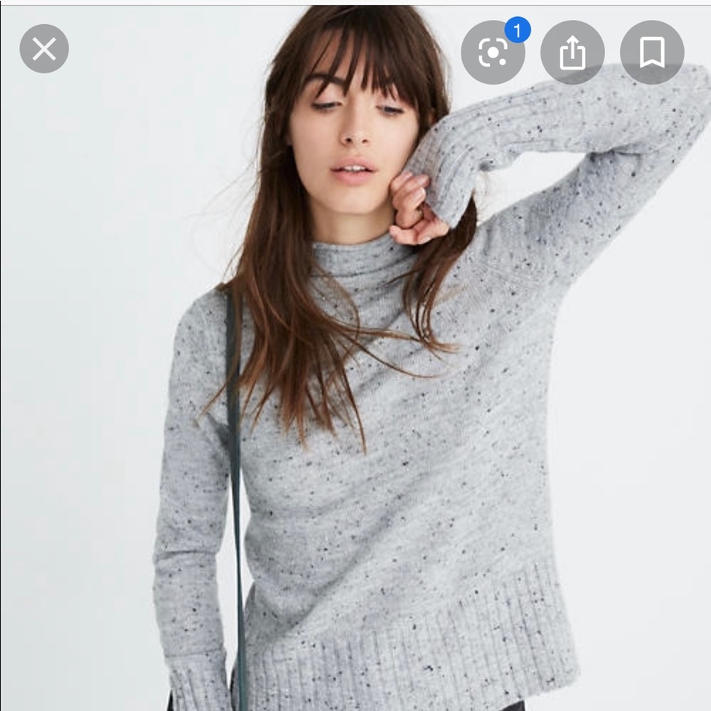 Madewell donegal Inland Turtleneck, XS